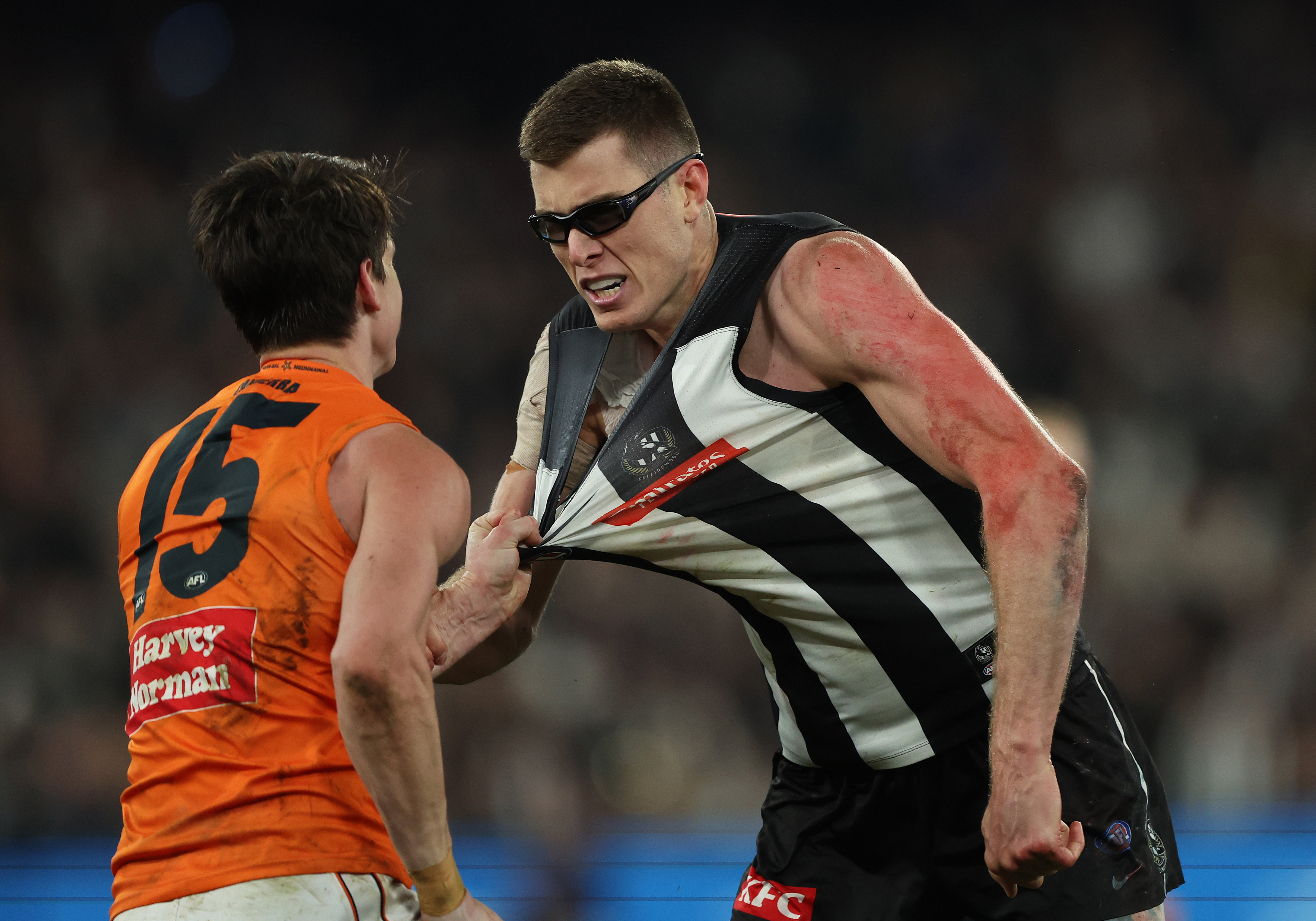 Mason Cox goes head to head.