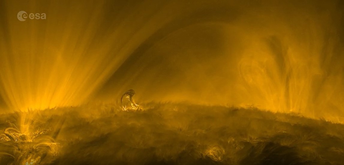 New vision of the sun's surfaced captured on the Solar Orbiter. 