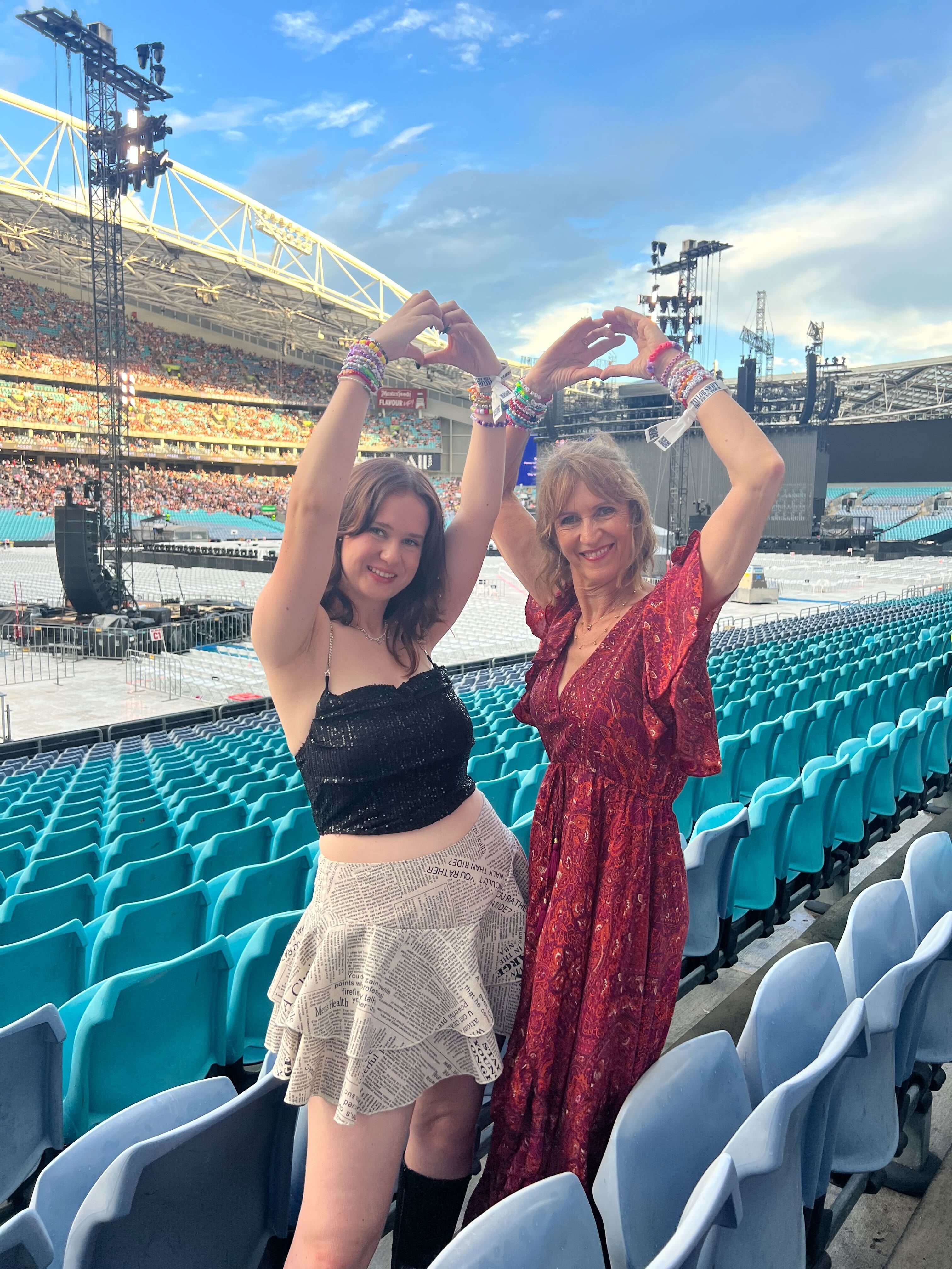 Taylor Swift Eras Tour in Sydney, February 2024.