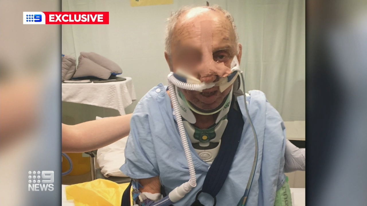 Emiliano Lombardi in hospital after the attack. He later died from his injuries.