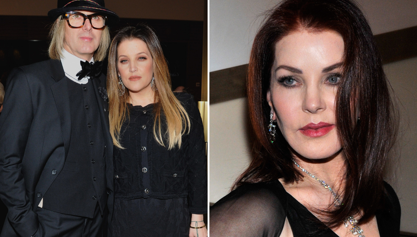 Priscilla Presley, Michael Lockwood and Lisa Marie Presley