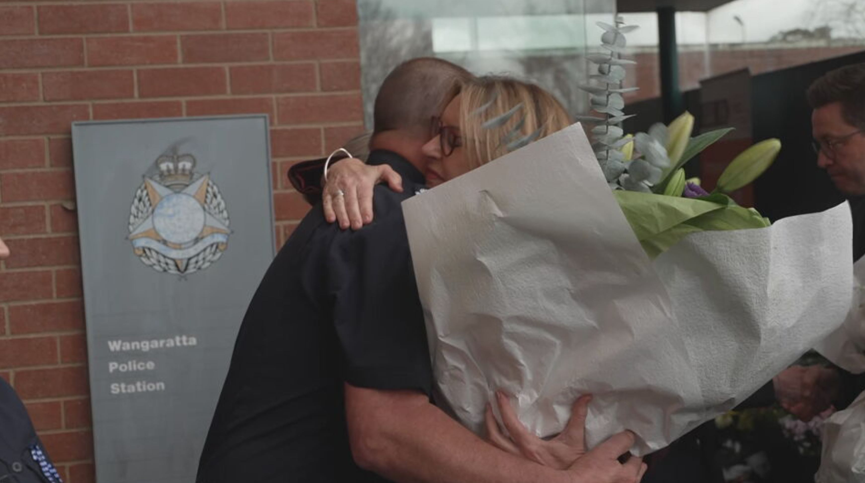 Victorian Premier Jacinta Allan met with local officers at Wangaratta Police Station. 