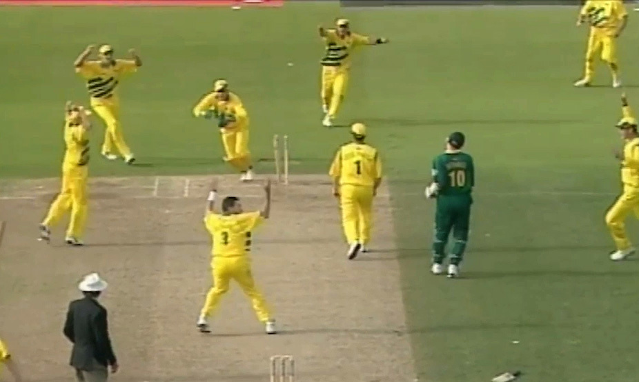 Allan Donald was run out as the 1999 World Cup semi-final was tied.