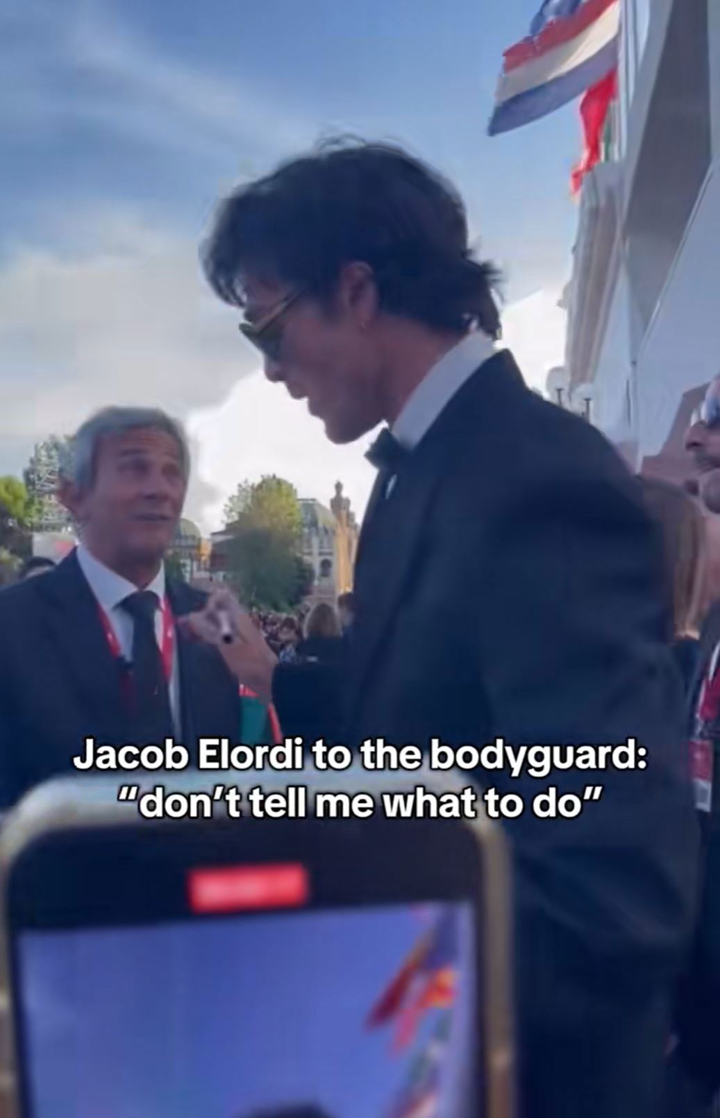 Jacob Elordi's tense exchange with Venice Film Festival official