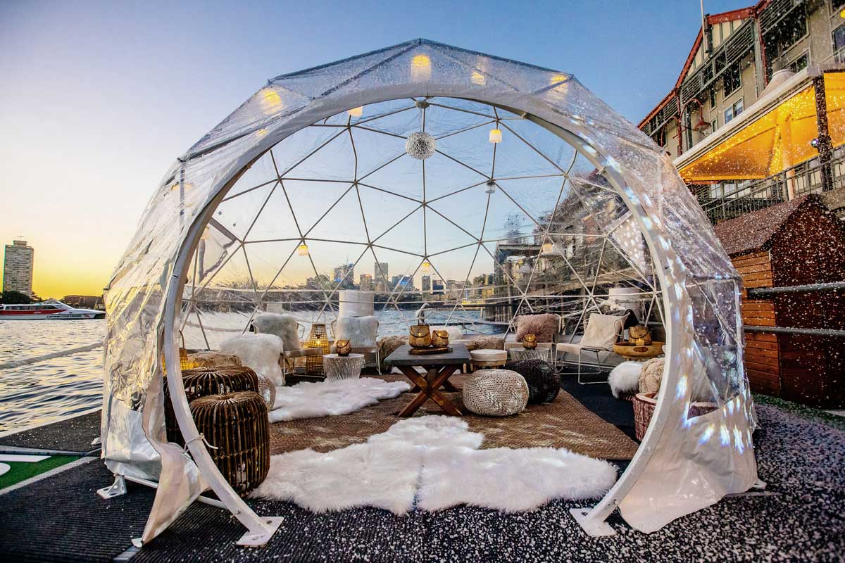 A pop-up snow globe bar and igloo suite has arrived in Sydney - 9Travel