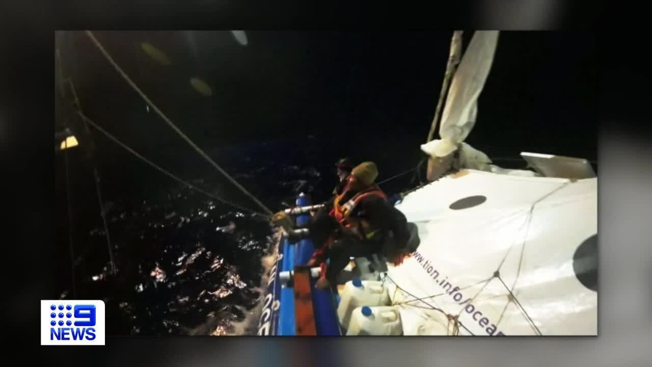 The inflatable vessel, the Tion, ran into trouble after both hulls were attacked by sharks but Kovalevsky said they didn't feel the initial bite.