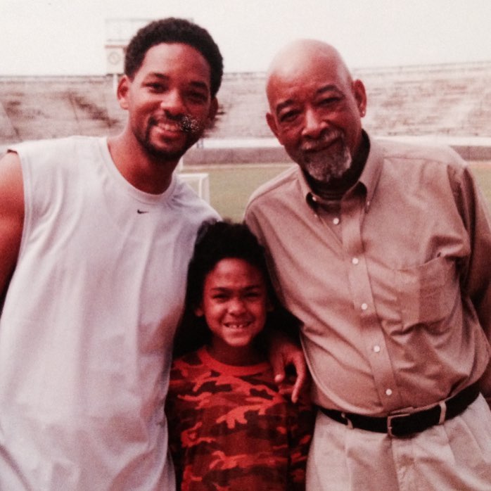 Will Smith with his father Willard Carroll Smith Sr and son Trey.