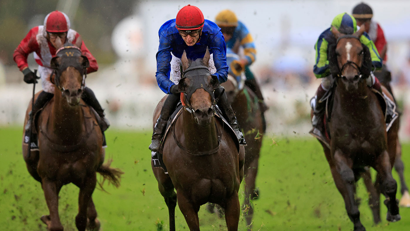 Koby Jennings on Colette wins race 8 the Iron Jack Golden Eagle during Sydney Racing at Rosehill Gardens 