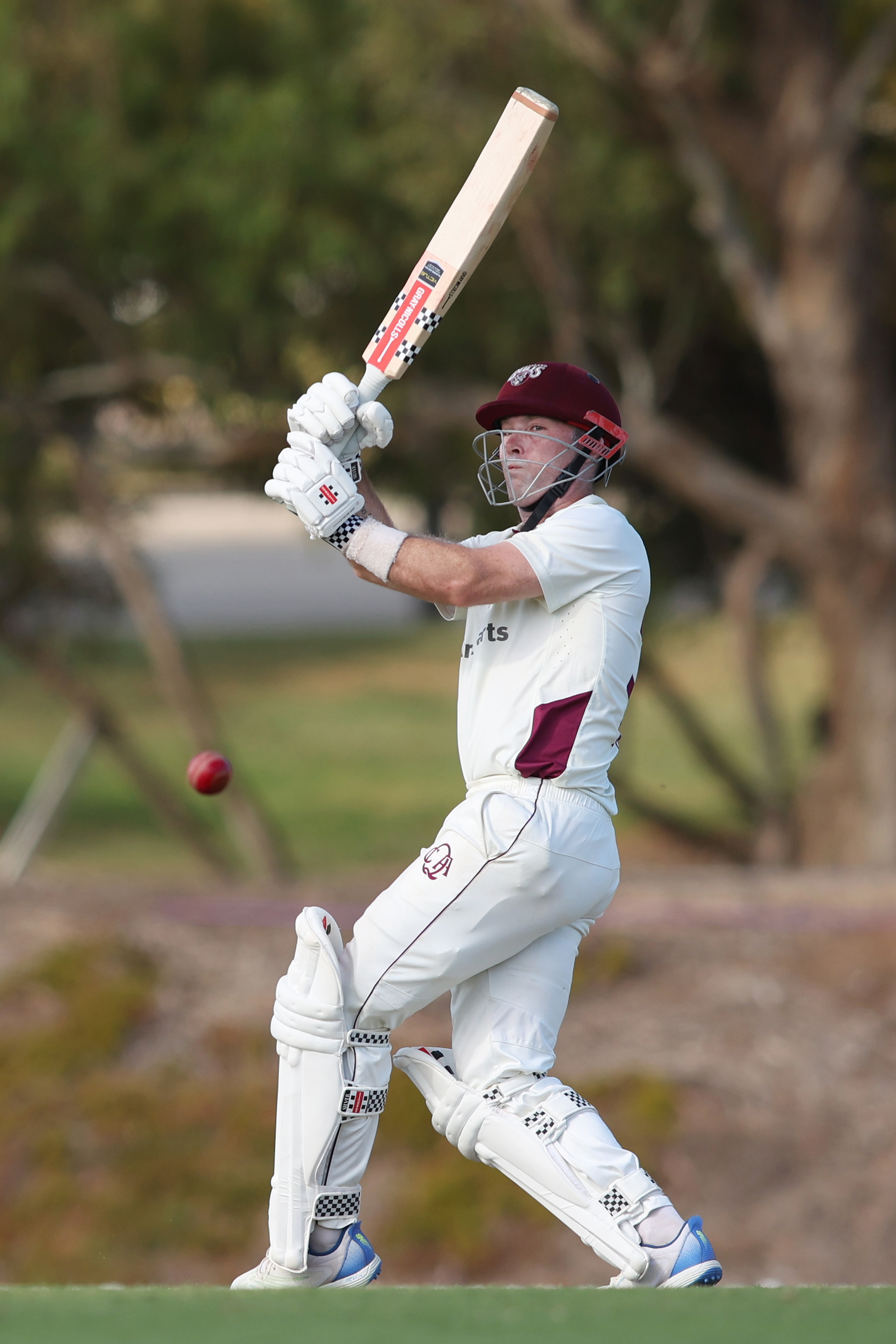 Jimmy Peirson of Queensland during a superb knock of 128.