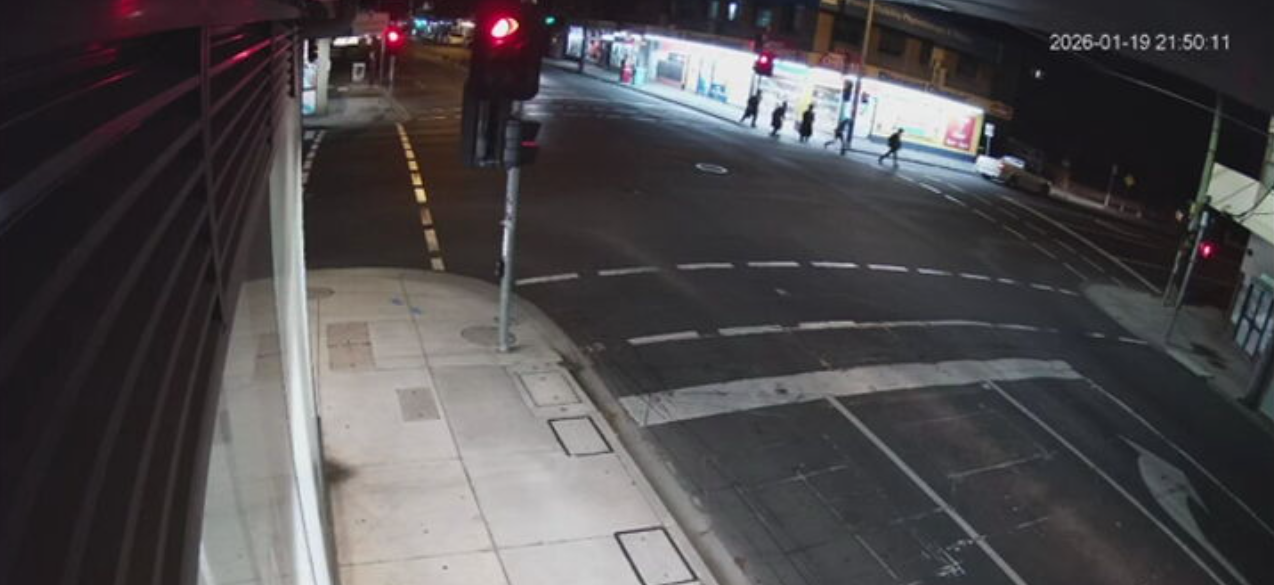 CCTV footage shows the ute performing a u-turn and tailing the boys as they tried to run away.