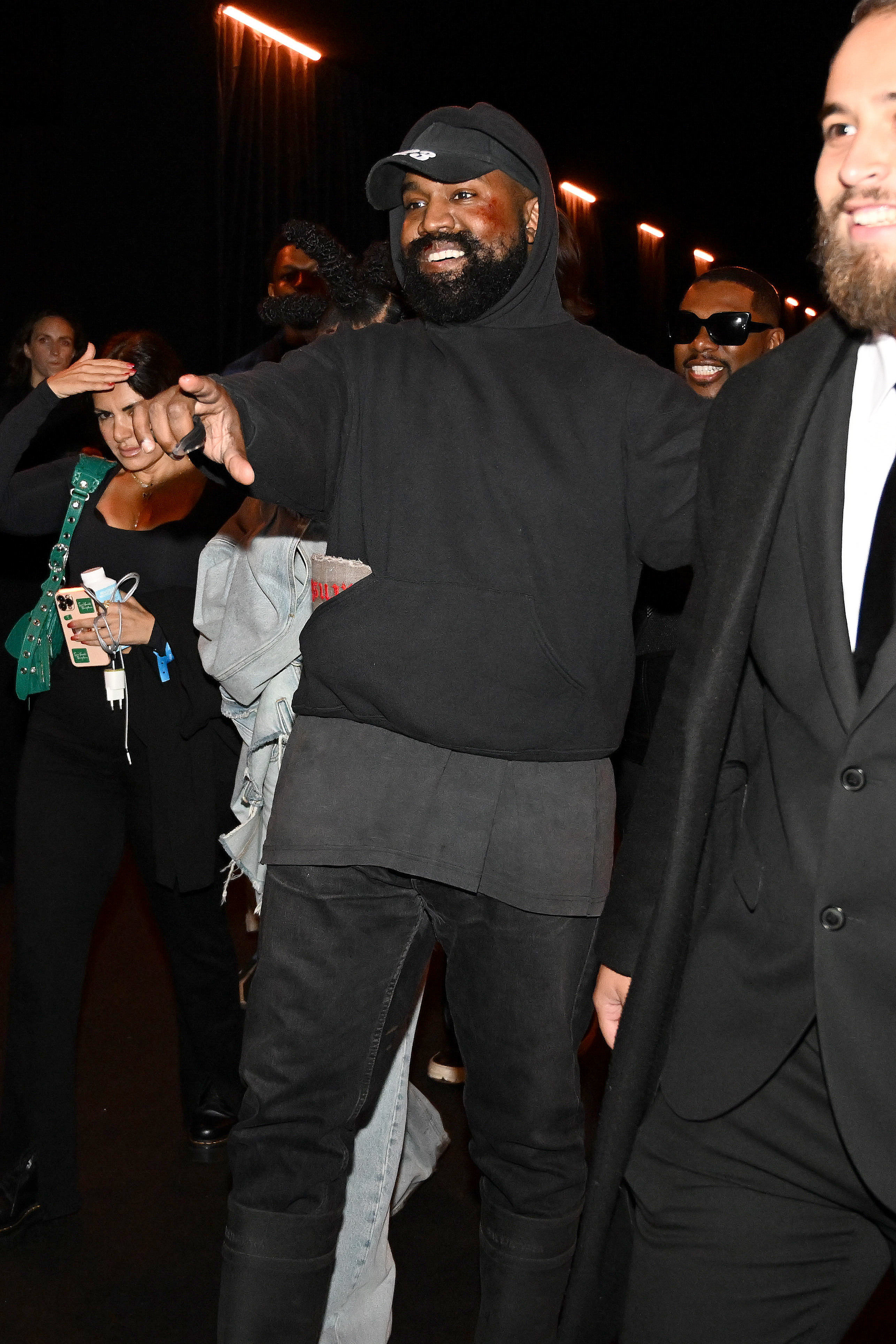 Kanye West attends the Balenciaga Womenswear Spring/Summer 2023 show as part of Paris Fashion Week.