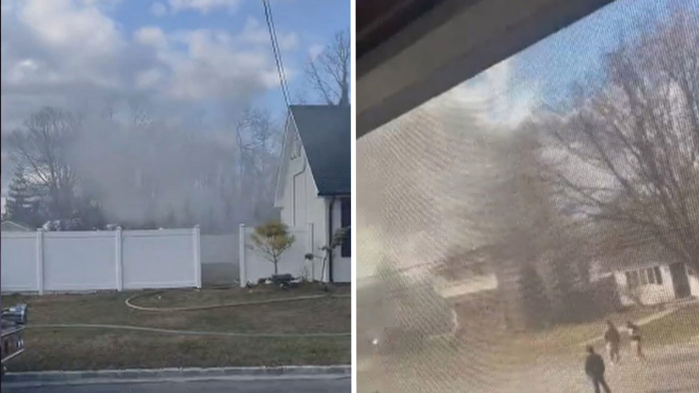 Un pequeño avión se estrella en Long Island, Nueva York.