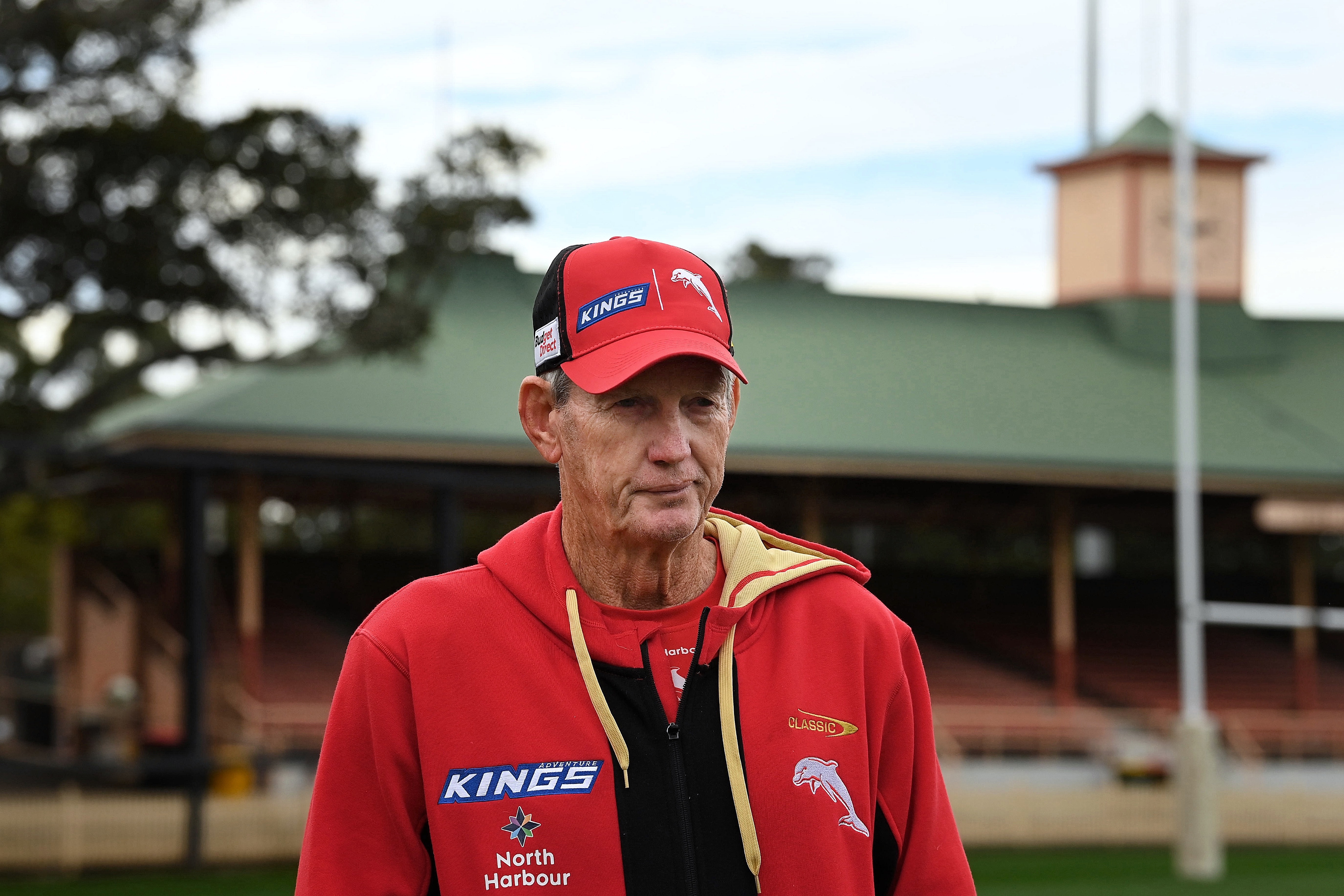 Head coach for the Dolphins, Wayne Bennett at North Sydney.