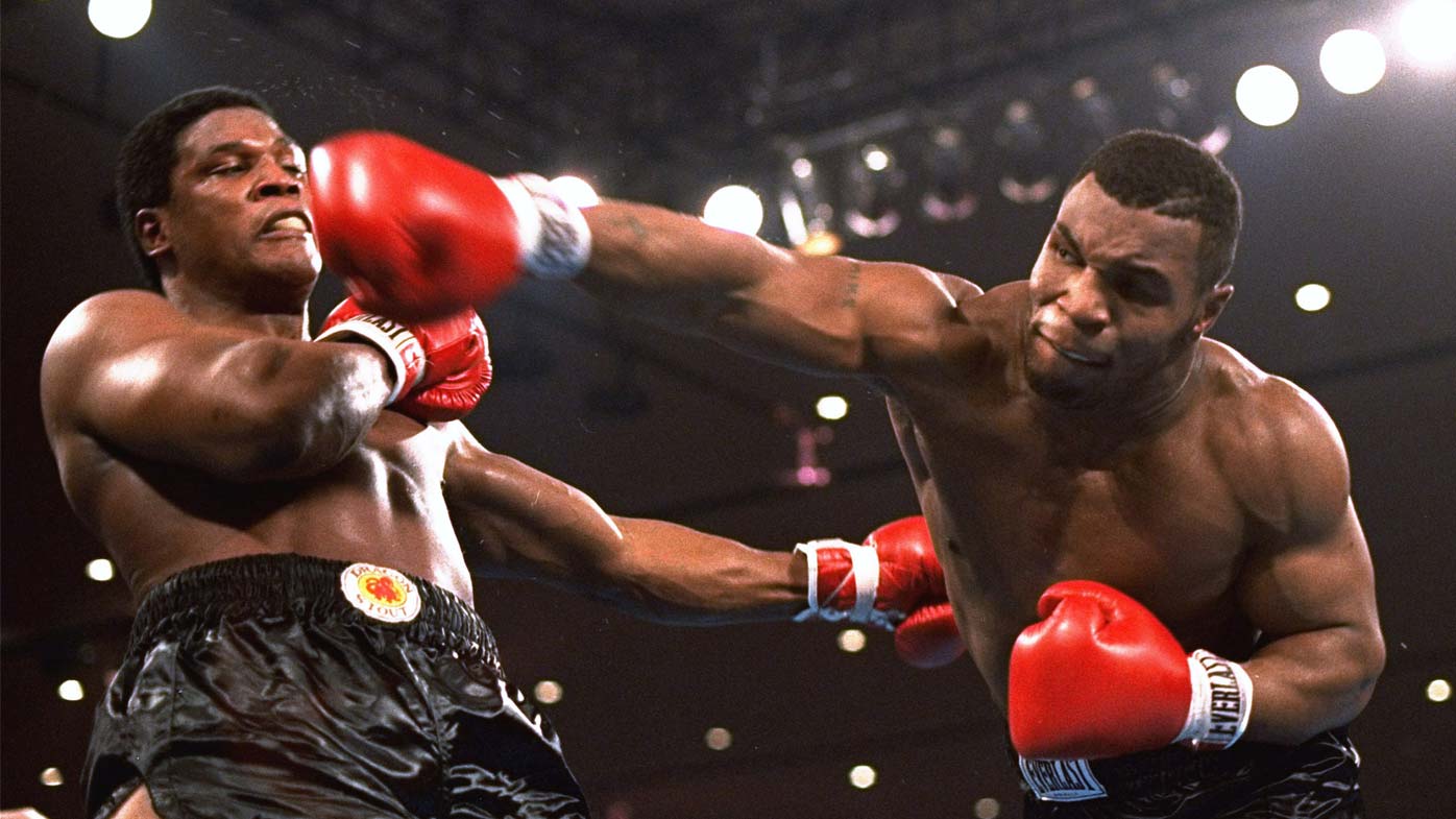 Mike Tyson boxing in 1986