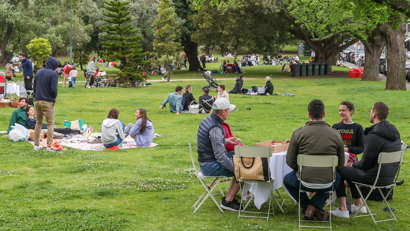 Melburnians enjoy the botanical gardens after a second wave of the coronavirus forced a second lockdown.