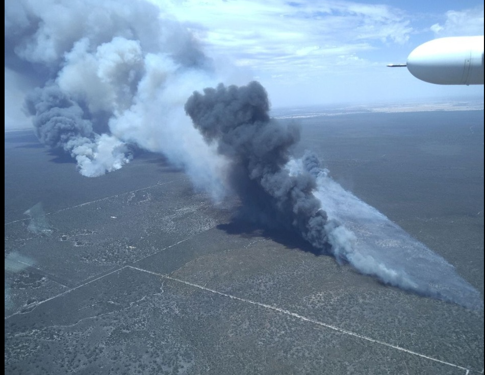 Little Desert National Park fire. Victoria is currently suffering through a high fire day, with temps reaching the low 40s. 27.01.25