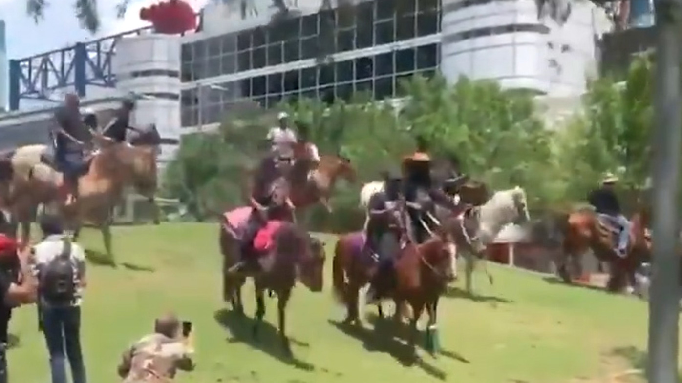 Black Texas Cowboys on Horseback Protest George Floyd's Death in Viral Video