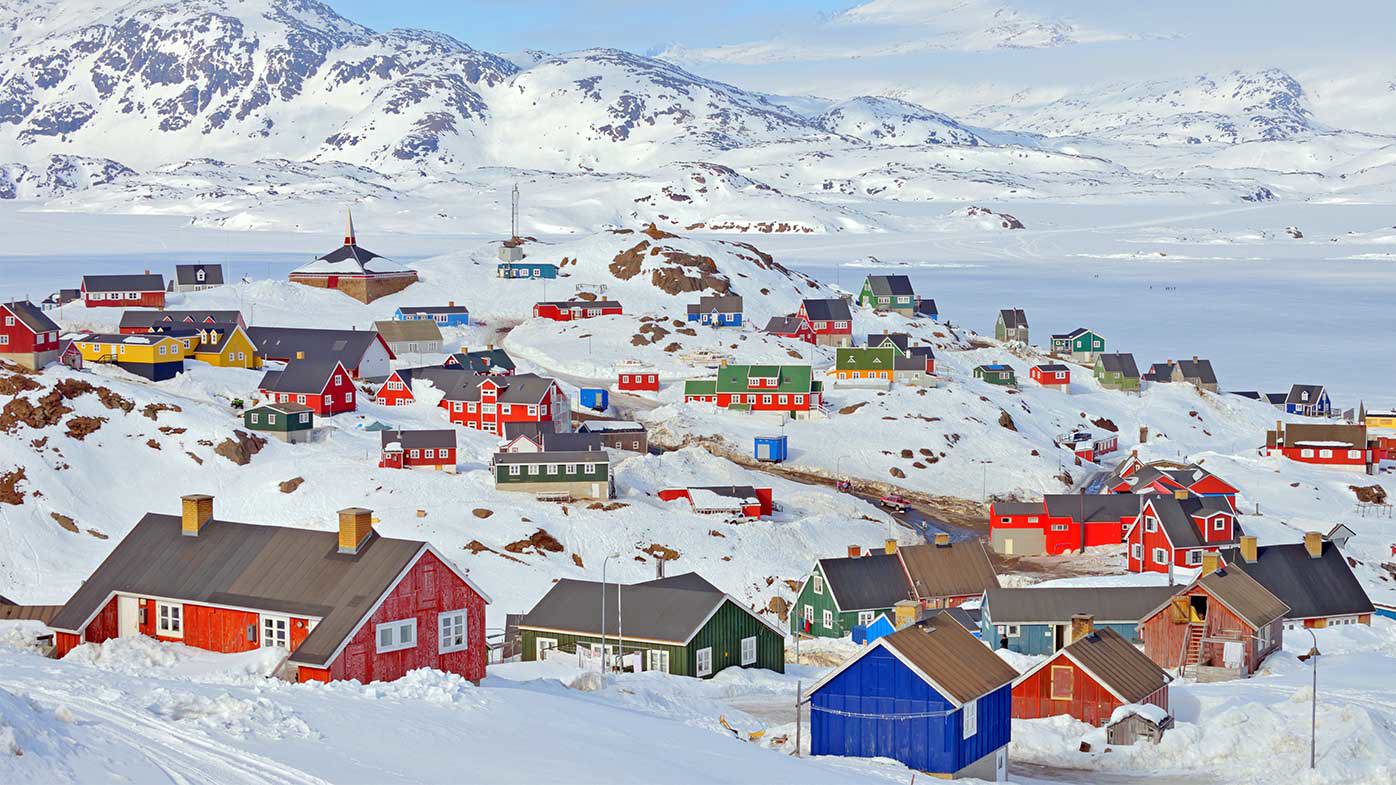 Groenlandia es la isla más grande de la Tierra, pero está increíblemente escasamente poblada.