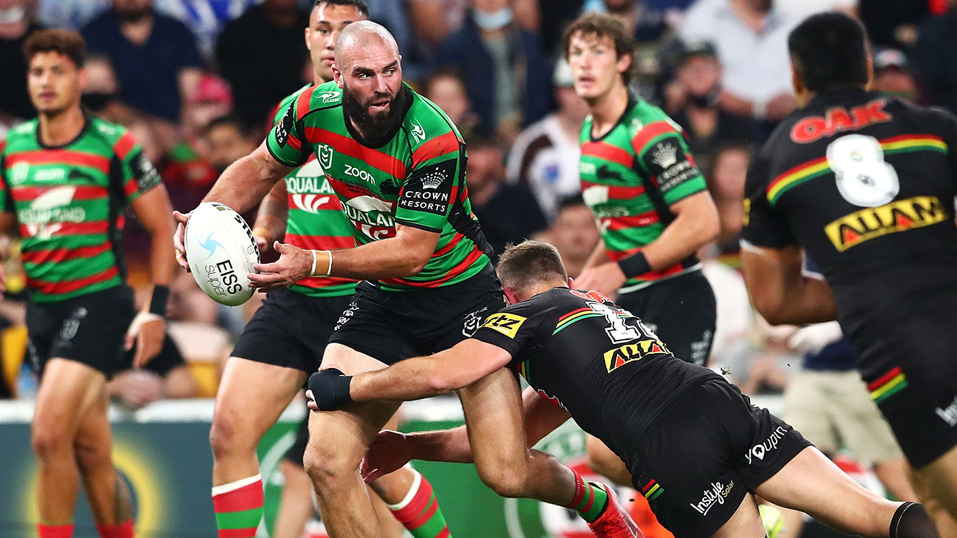 Rabbitohs prop Mark Nicholls in the grand final.