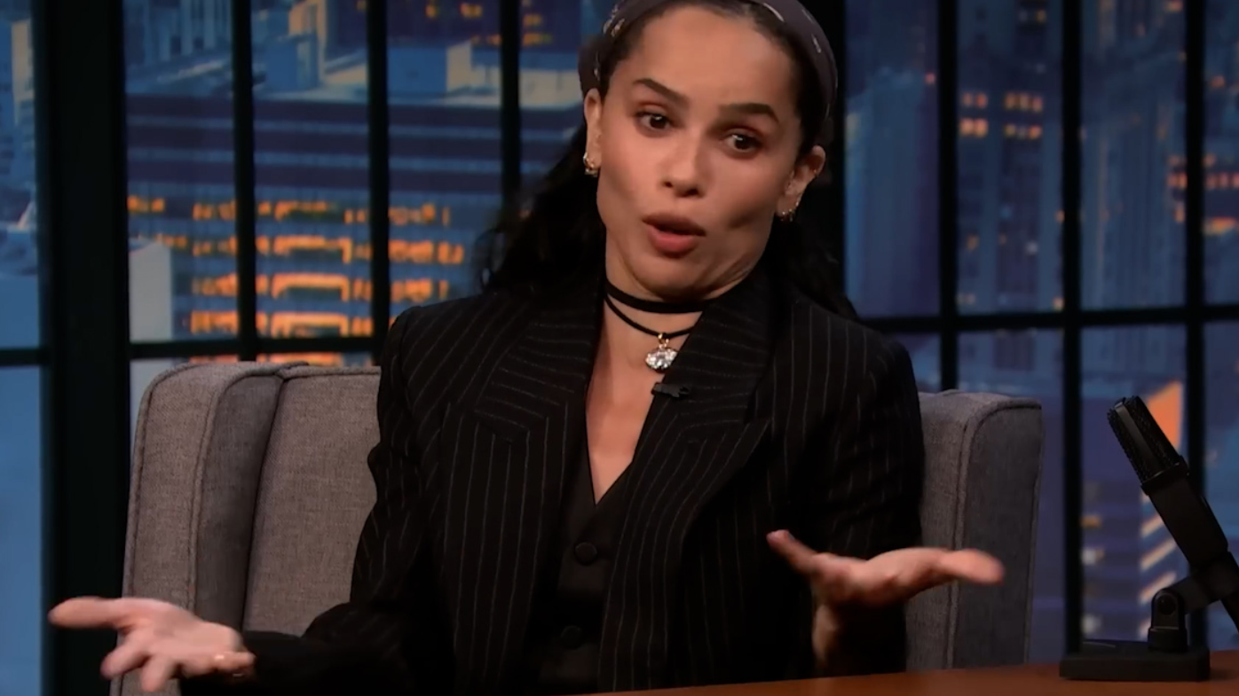 Zoe Kravitz on Late Night with Seth Meyers