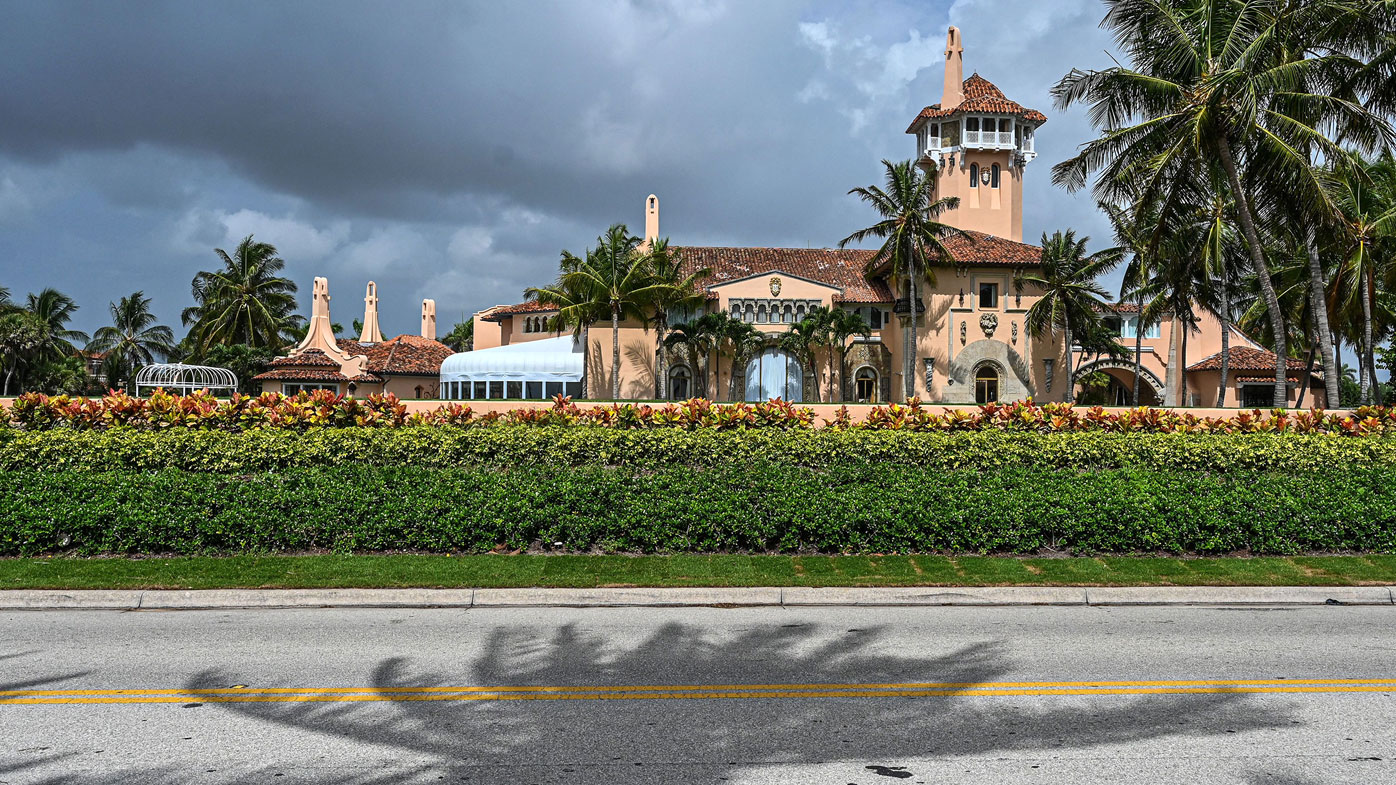 Former president Donald Trump's home, known as Mar-a-Lago, in Florida.