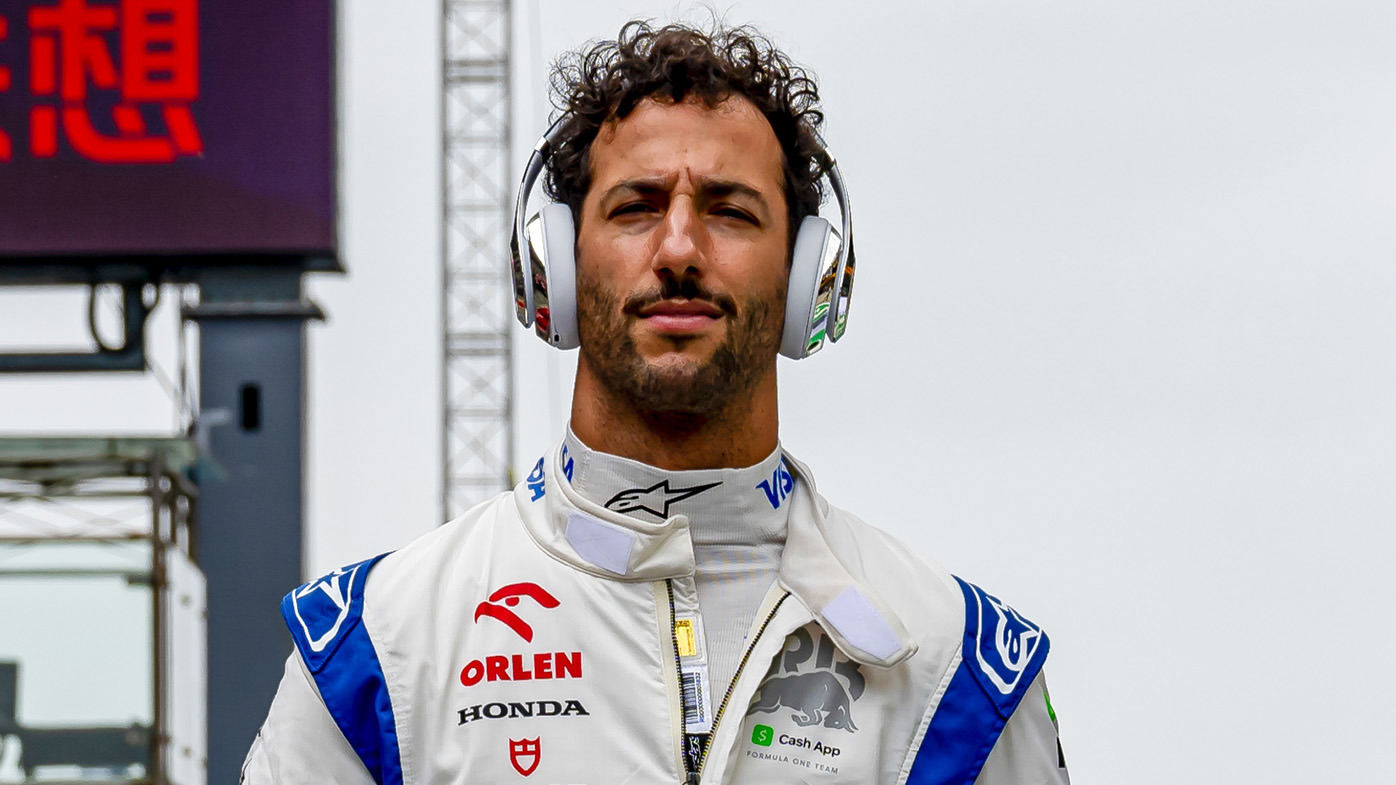 Daniel Ricciardo ahead of qualifying for the Chinese Grand Prix in Shanghai. (Photo by Michael Potts/BSR Agency/Getty Images)