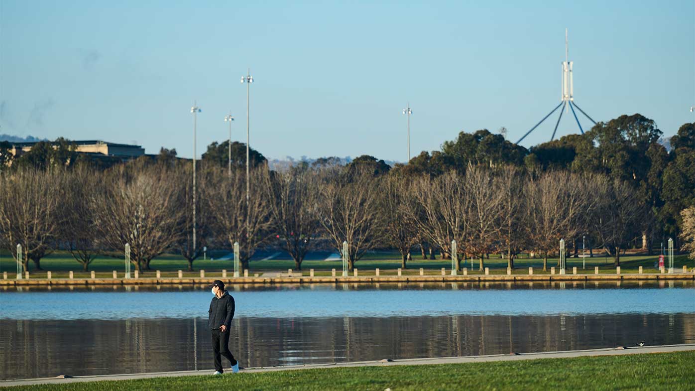 Lake Burley Griffin in Canberra.