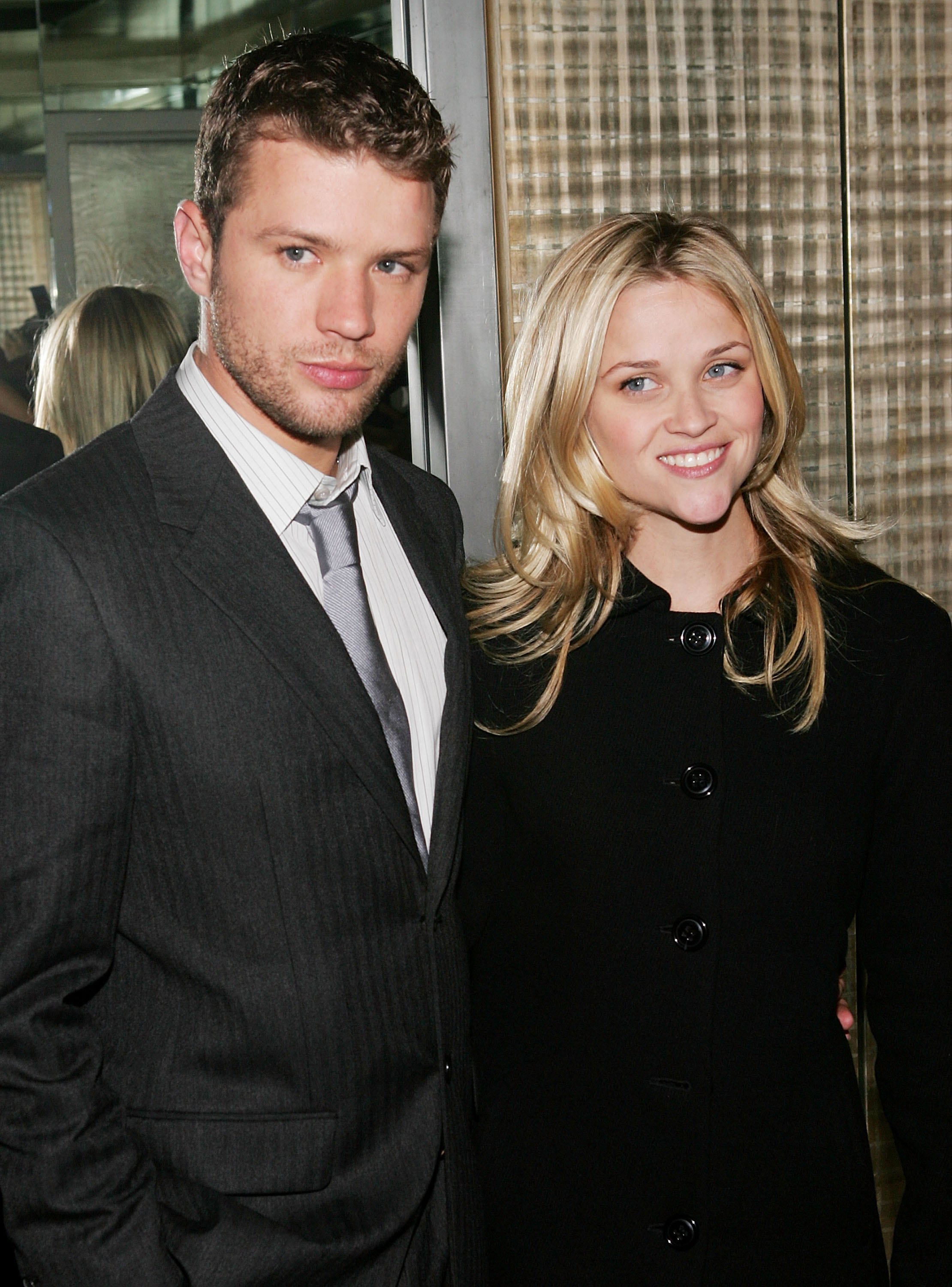 Ryan Phillippe and Reese Witherspoon at The Cinema Society & Zenith Watches screening after party for Flags Of Our Fathers at the SOHO Grand October 16, 2006 in New York City.
