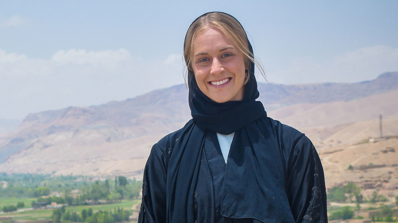 Jess Davis during her visit to Afghanistan in 2025.