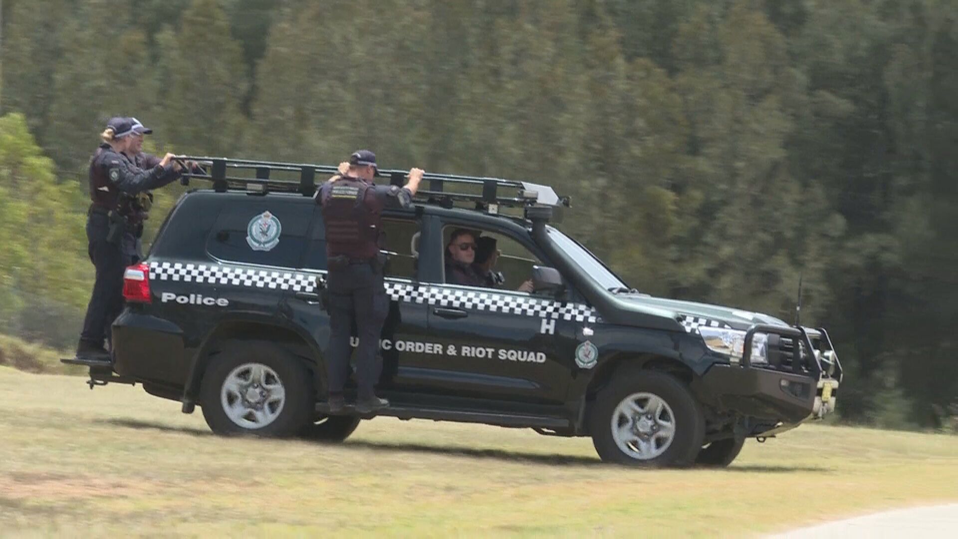 There was a large police presence in the Currans Hill street.