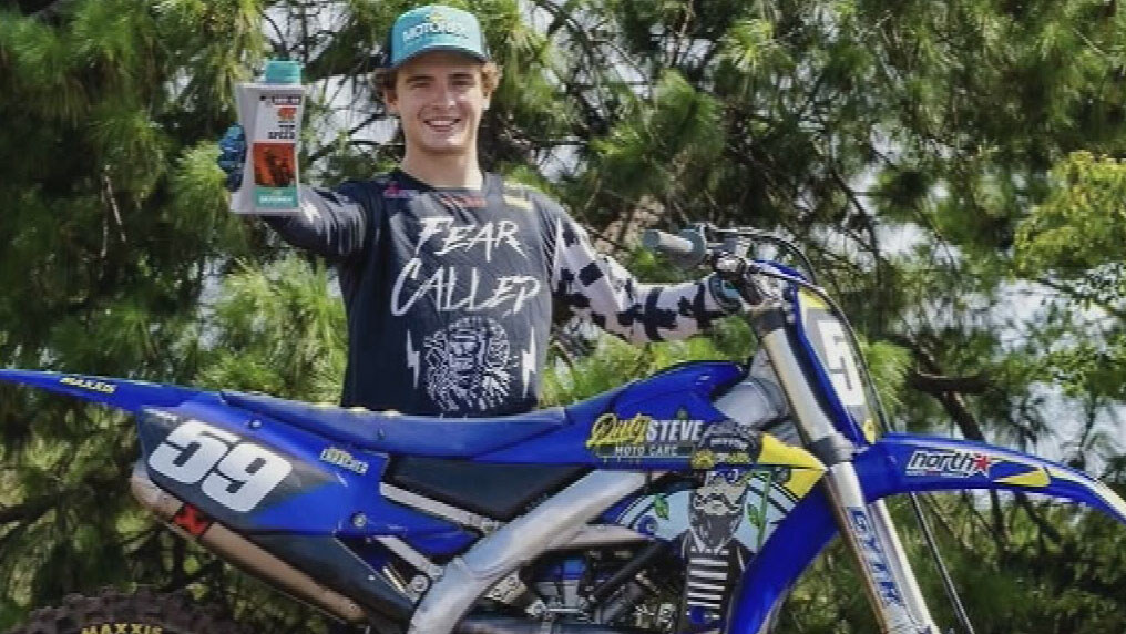 Brayden Erbacher was treated by on site medical teams and then ambulance crews but died at the scene.