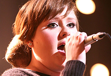 Adele performing on stage (Getty)