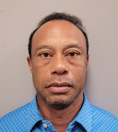 Tiger Woods at the Martin County Sheriff's Office.