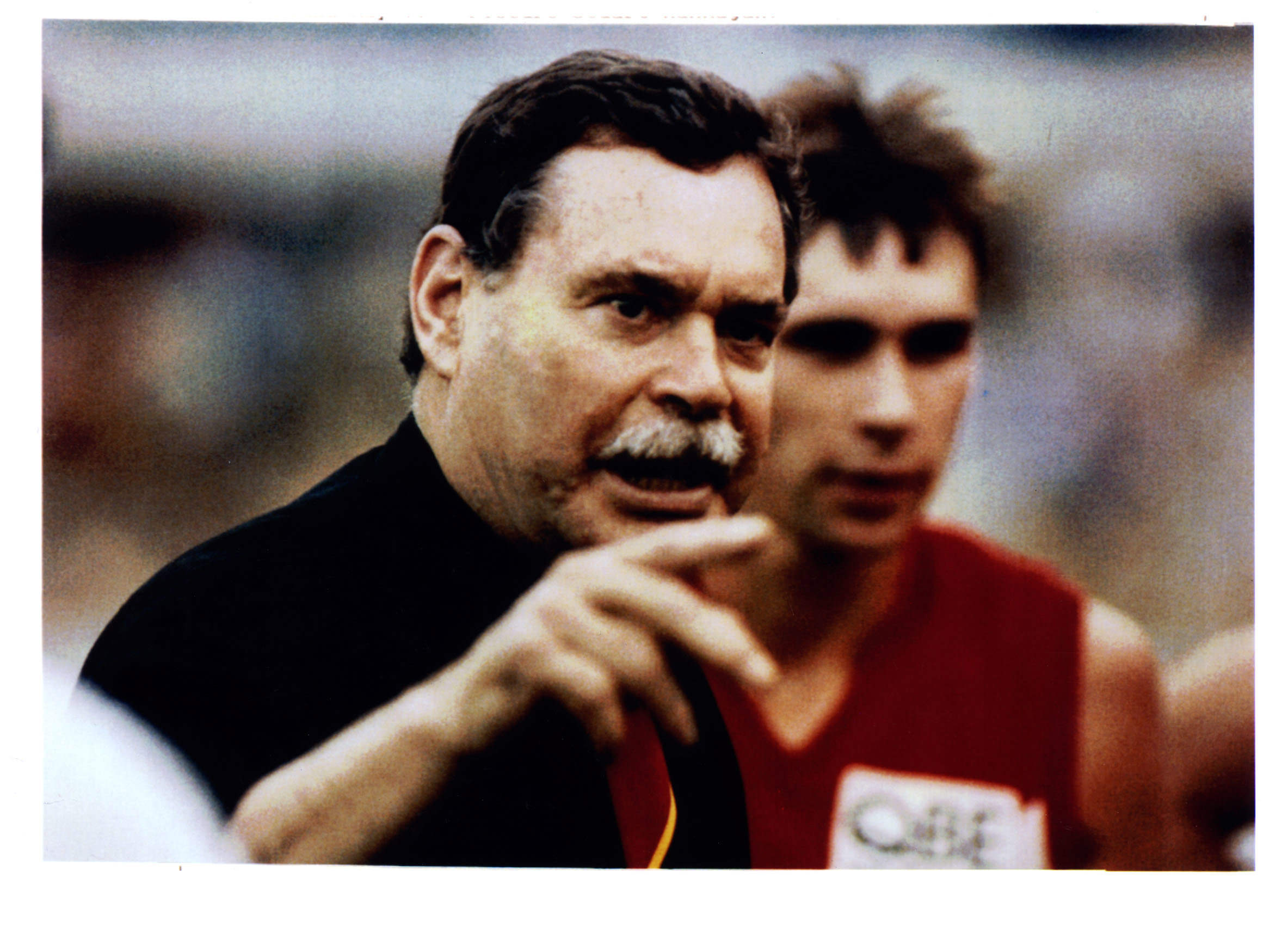 Ron Barassi pictured during his time as Sydney Swans coach in the 90s