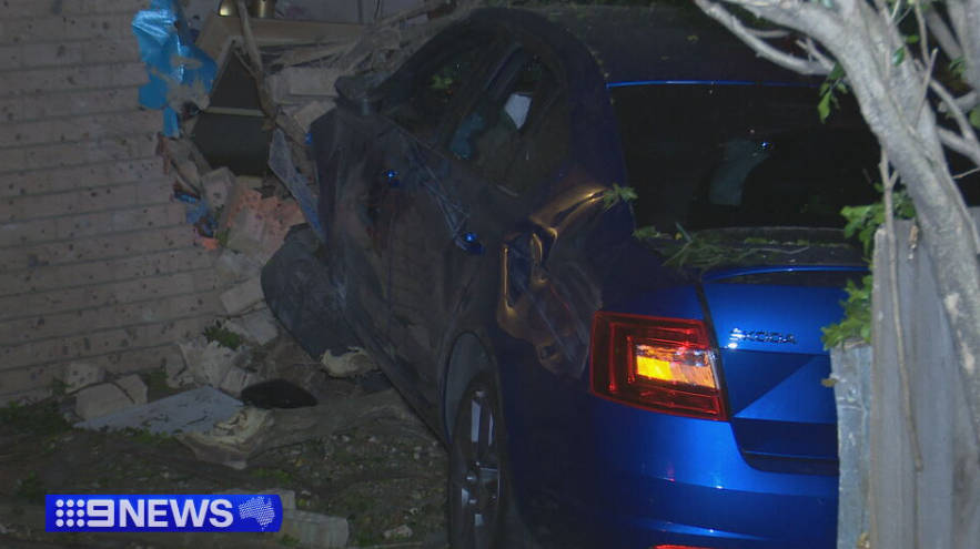 Woman left homeless after car hits her Sydney home.