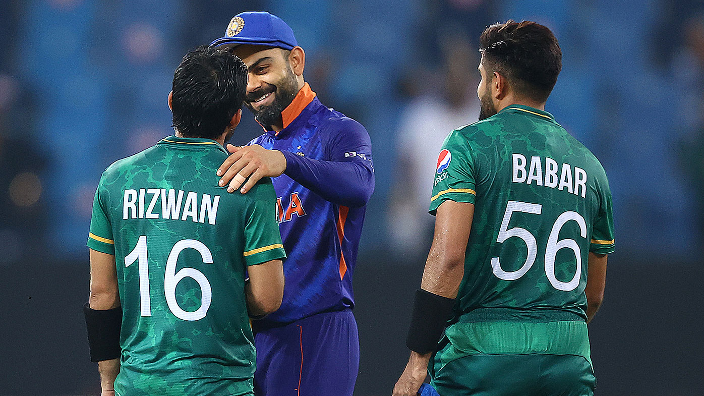 Virat Kohli, Babar Azam and Mohammad Rizwan