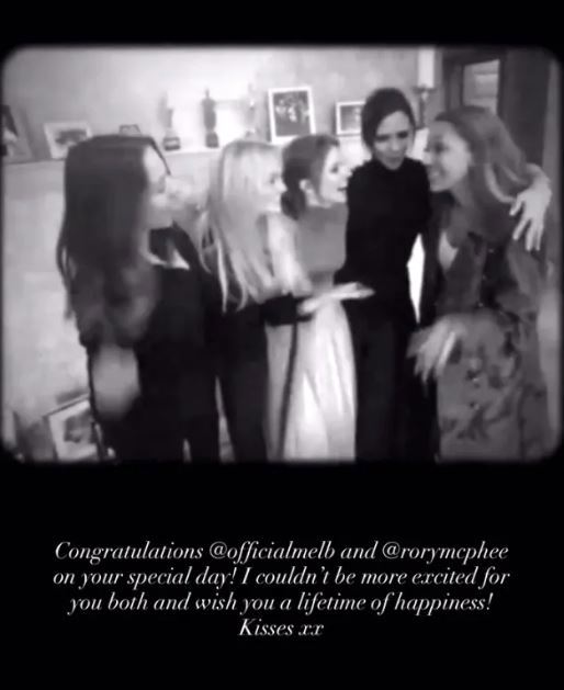 Victoria Beckham Mel B tribute on her wedding 