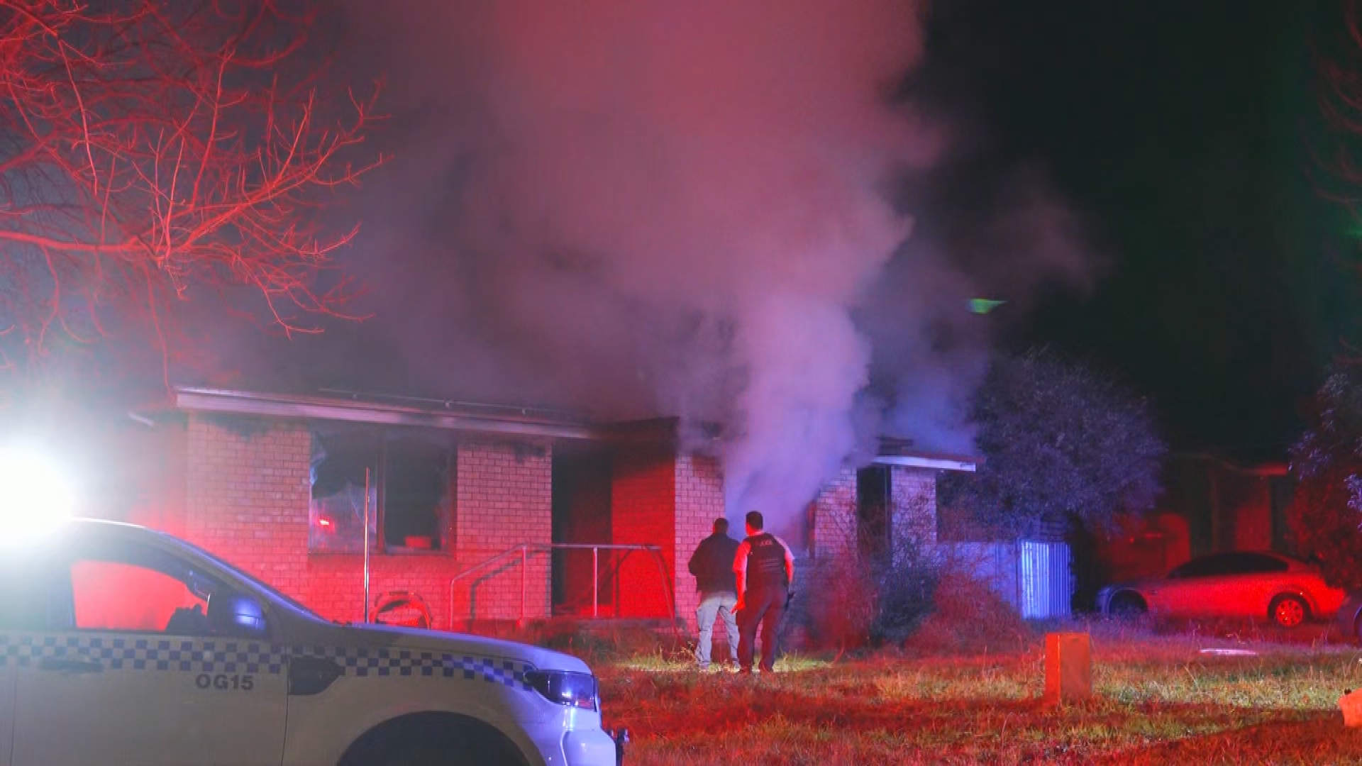 A mother has died and father and two children have survived a house fire in Orange early this morning.