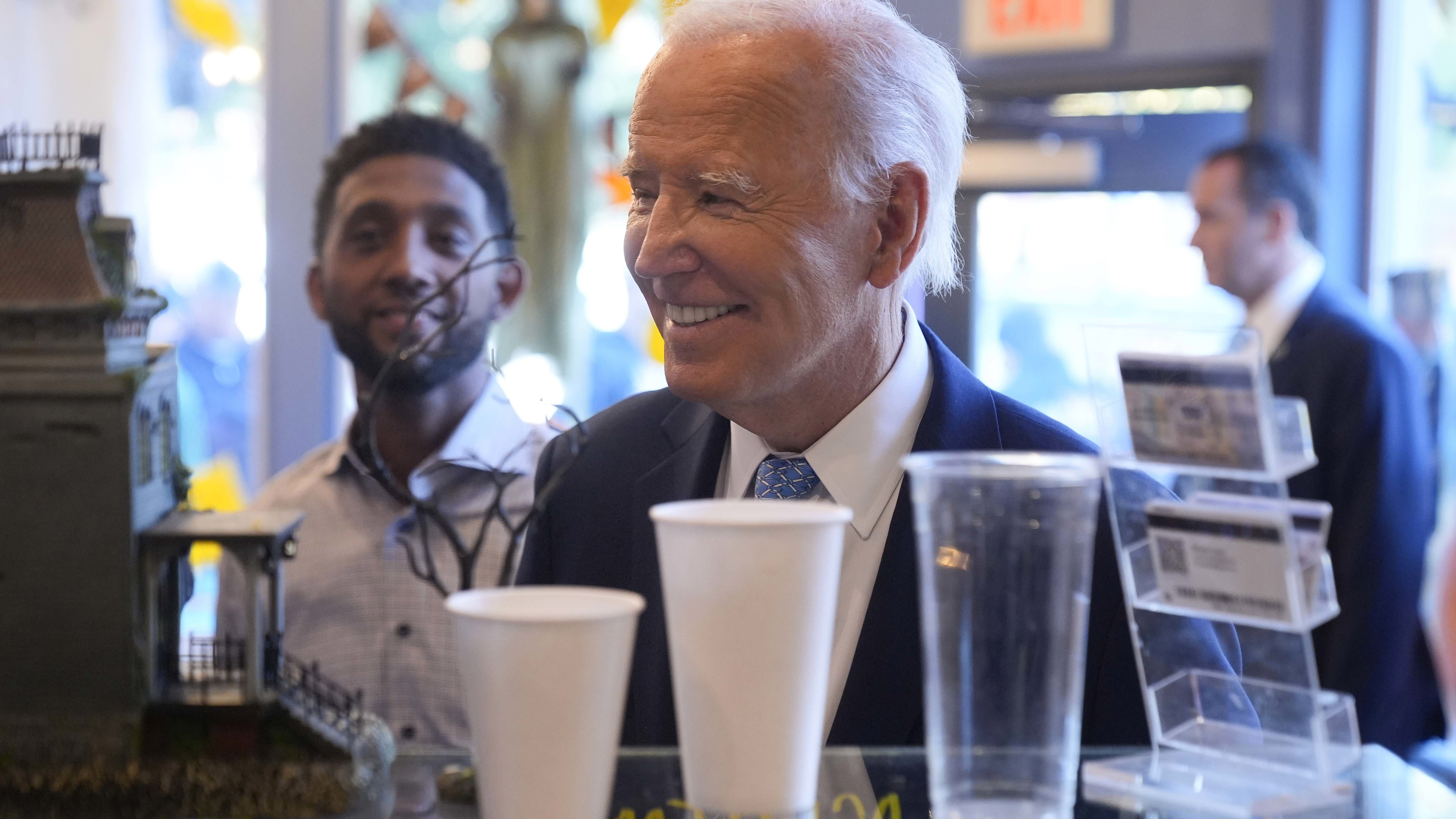 President Joe Biden speaks during an event about his Investing in America agenda, Tuesday, Oct. 29, 2024, at the Dundalk Marine Terminal in Baltimore. (AP Photo/Daniel Kucin Jr.)