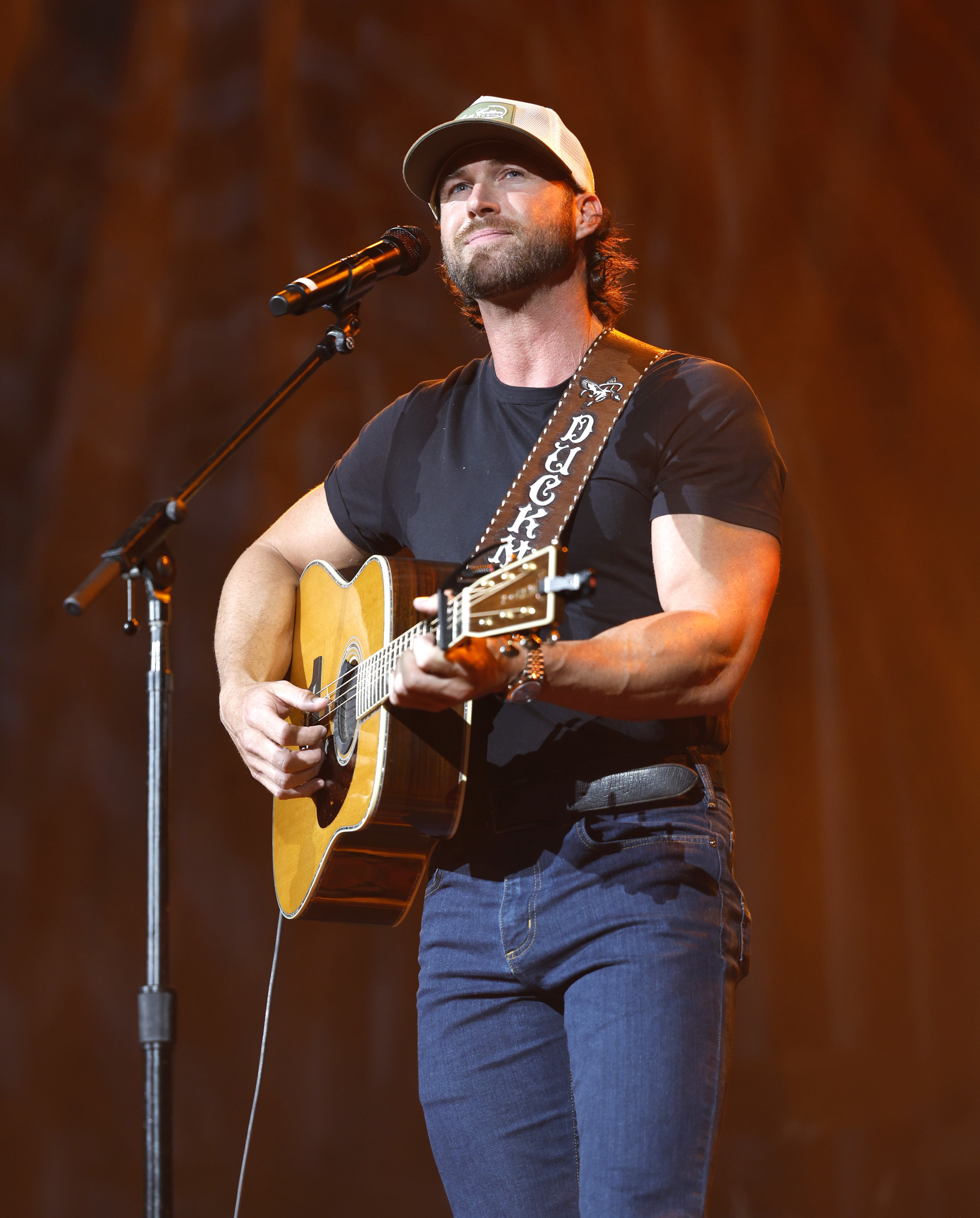 Riley Green performs at the Ryman Auditorium on August 28, 2023 in Nashville, Tennessee.