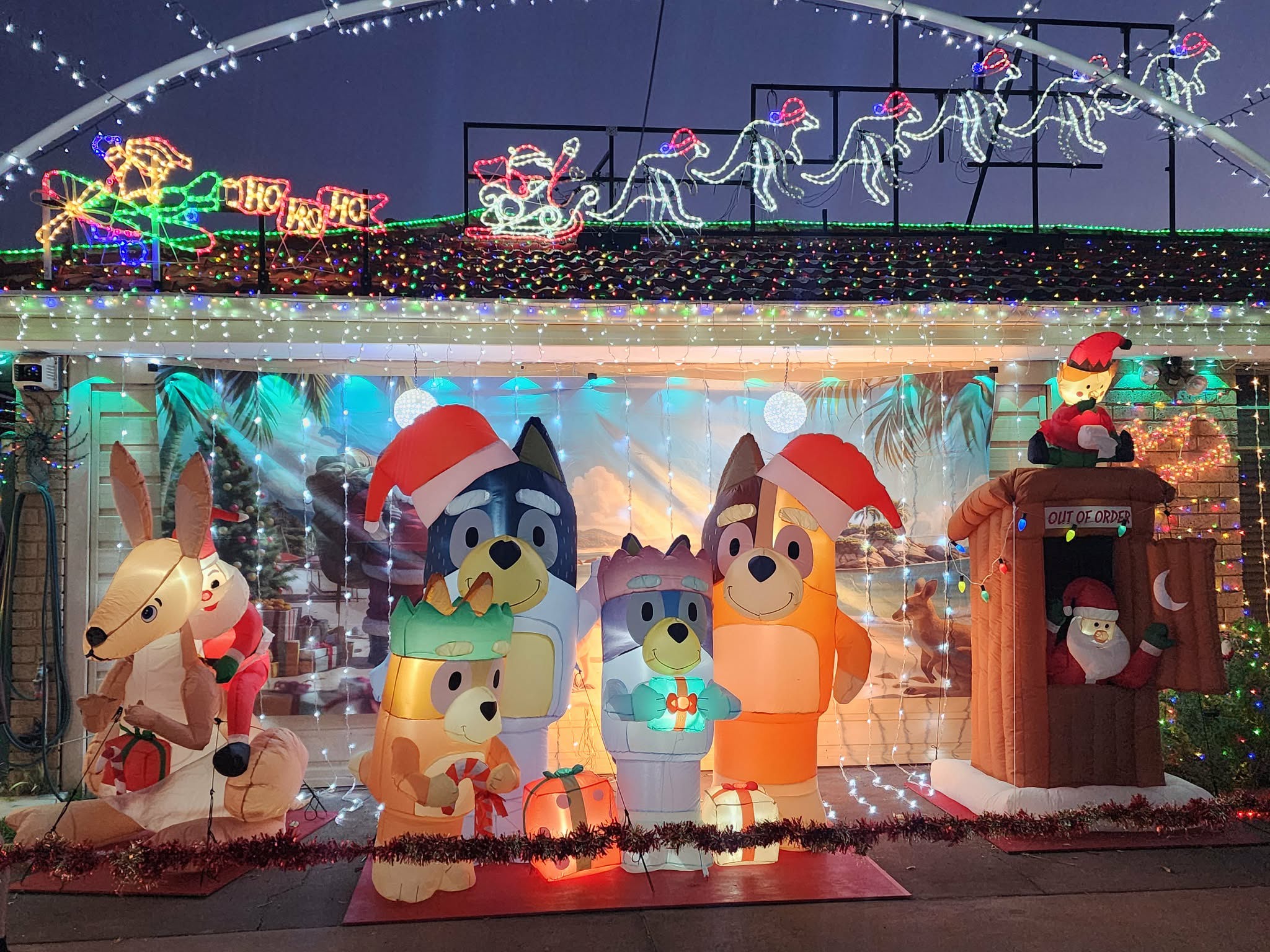 Christmas lights in High Wycombe W.A 