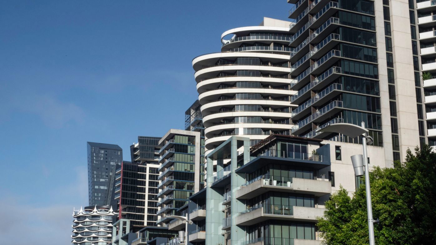 Apartments in Melbourne stock photo