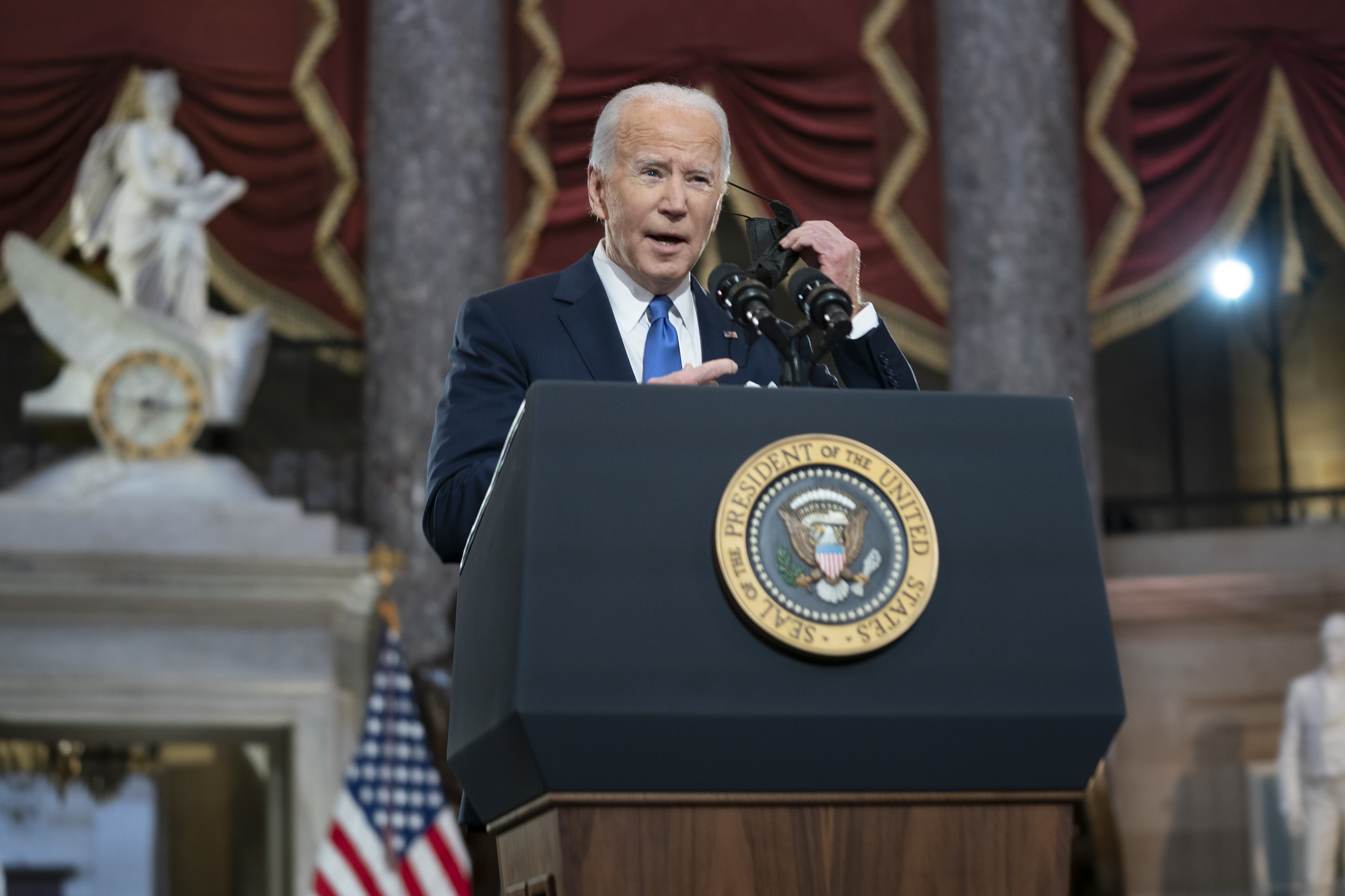 Biden marks year since Capitol attack: 'I will stand in this breach'