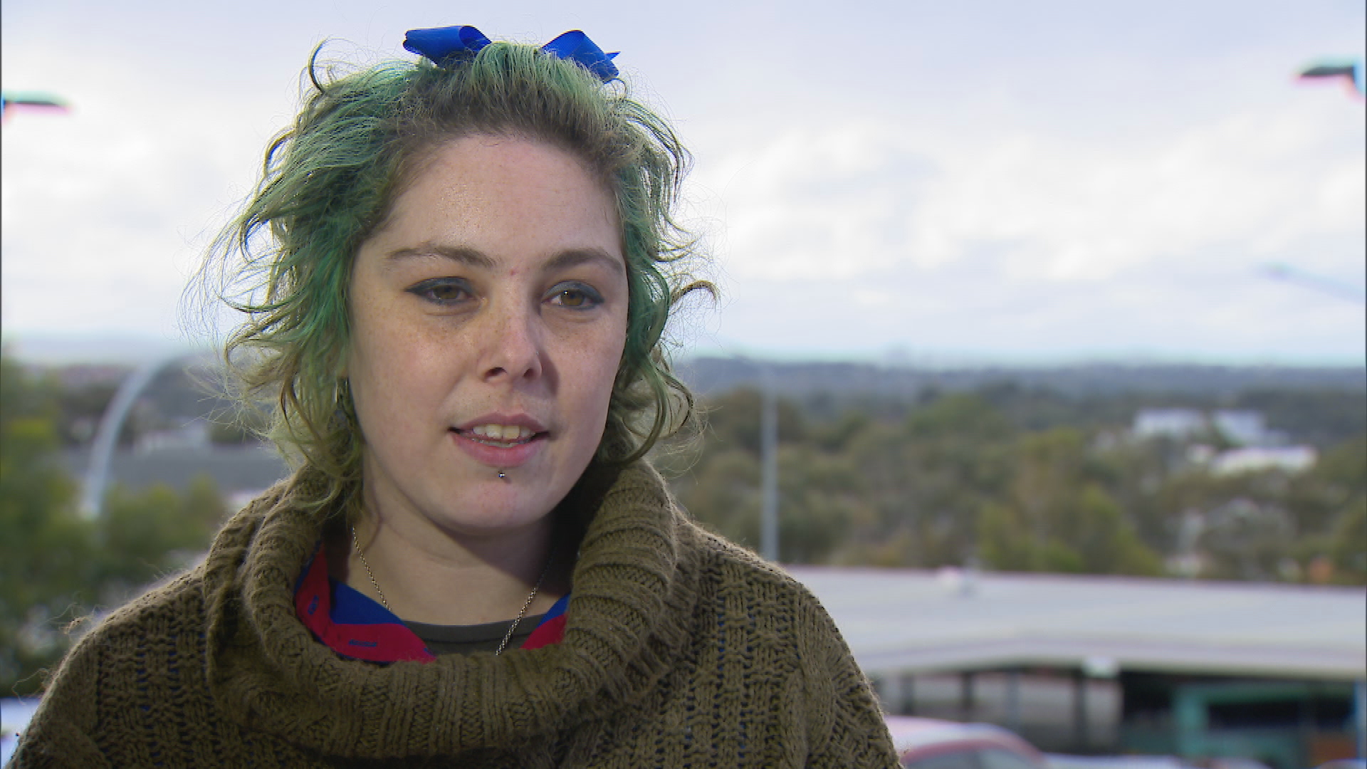 Caitlin Ross has mould growing inside her lungs.