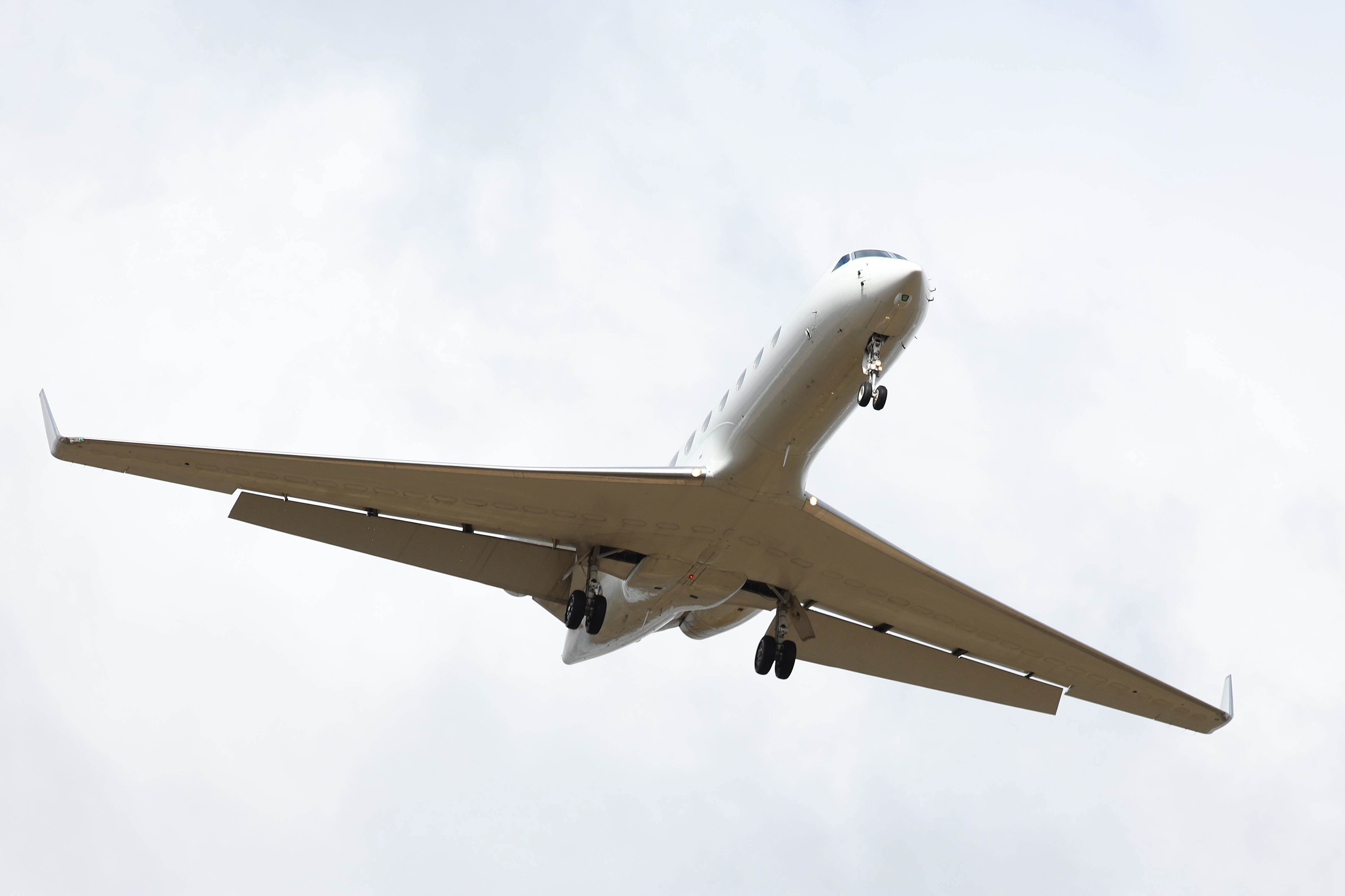The chartered flight from the Netherlands carrying passengers from the MV Hondius cruise ship arrives at RAAF base Pearce in Perth, Australia.