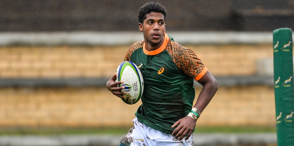 Canan Moodie in action for the Junior Springboks.