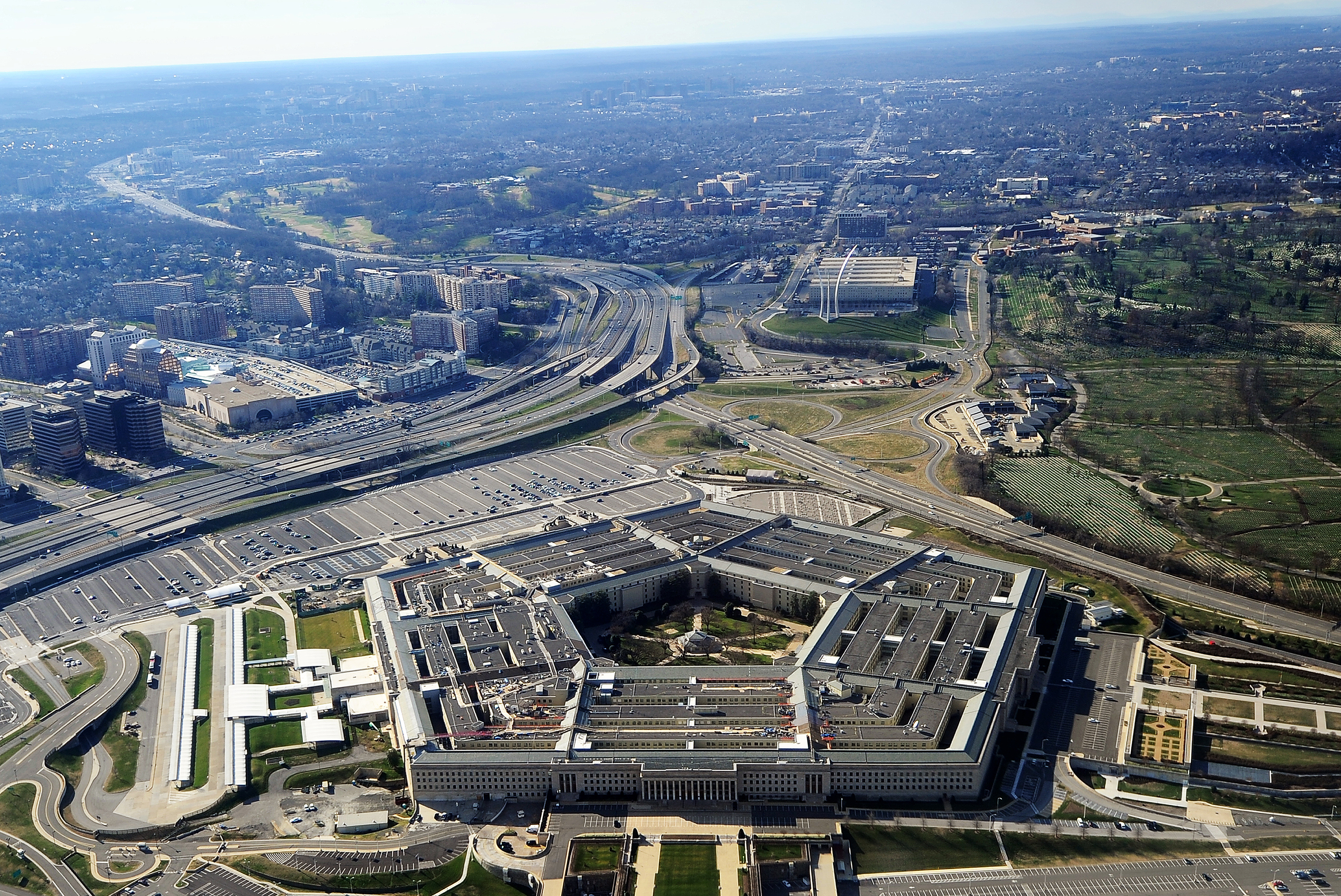 Pentagon was locked down  due to a "shooting event" that happened outside the building on a bus platform.