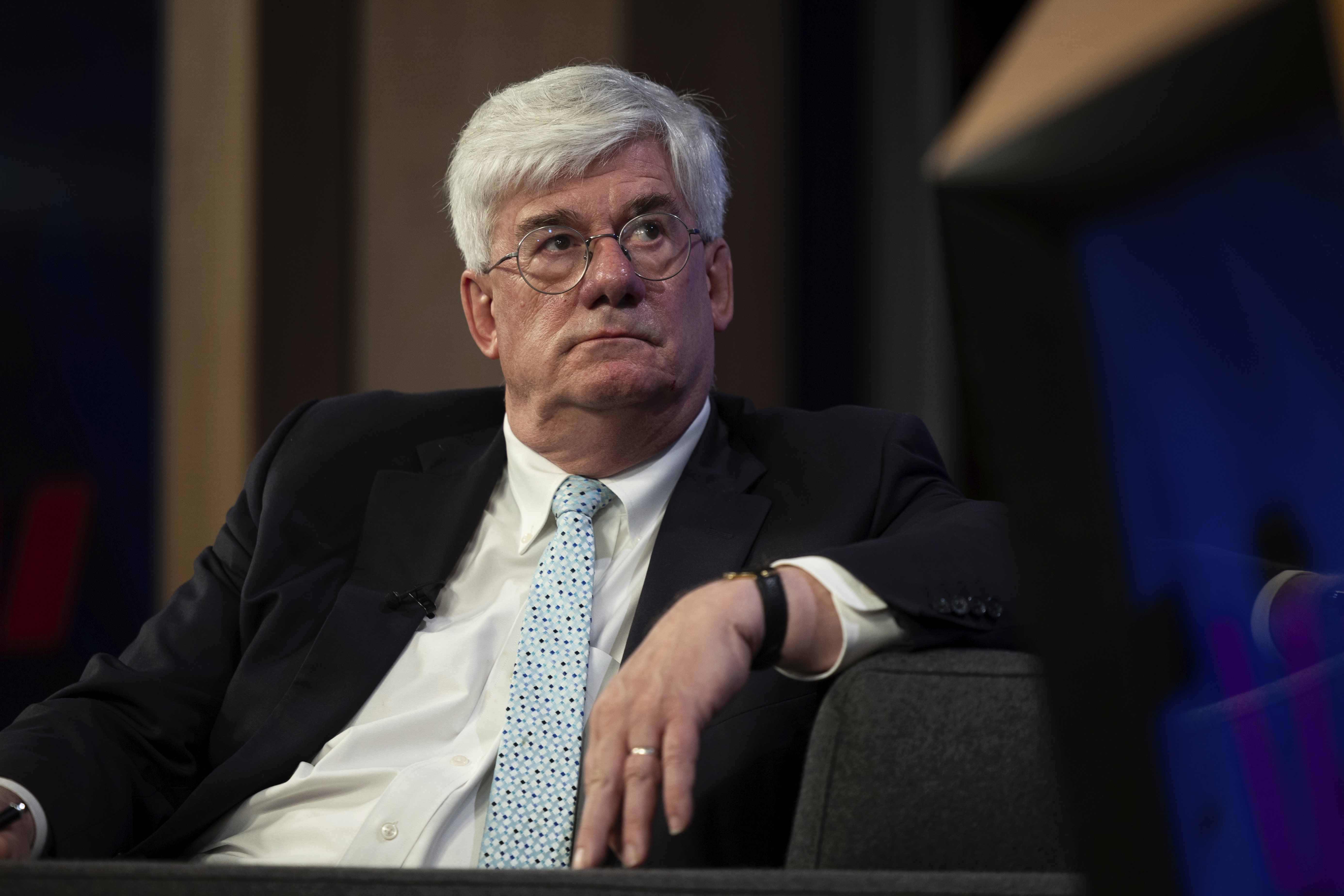 Economist Saul Eslake during an address to the National Press Club of Australia in Canberra on Wednesday 8 May 2024.