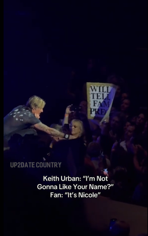 Keith Urban helps fan announce pregnancy during concert