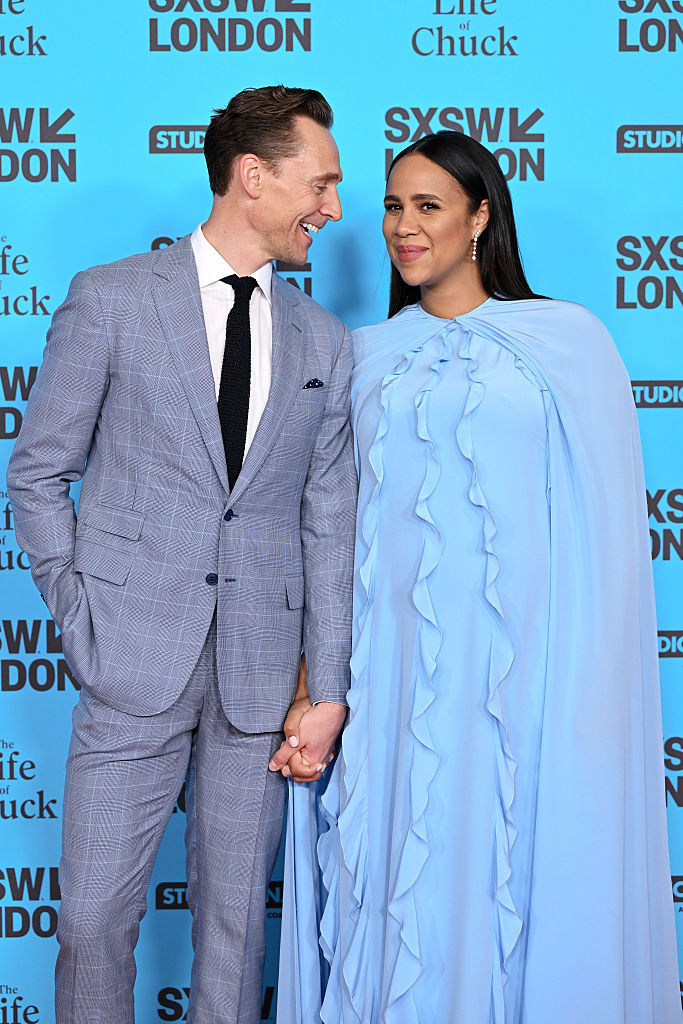 LONDON, ENGLAND - JUNE 07: Tom Hiddleston and Zawe Ashton attend the "The Life of Chuck" UK Premiere during day six of SXSW London 2025 at Barbican Centre on June 07, 2025 in London, England. (Photo by Jeff Spicer/Getty Images for SXSW London)